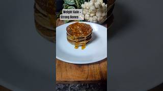 Protein Rich Pancakes | Healthy Weight Gain &amp; Bone Strength Breakfast | Ragi Oats Banana Pancakes