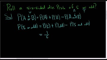 The Probability of Rolling a Five or an Odd Number using the Addition Rule