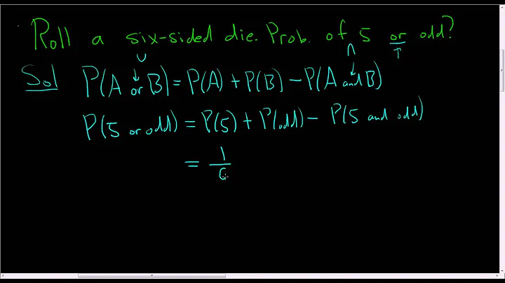 The Probability of Rolling a Five or an Odd Number using the Addition Rule