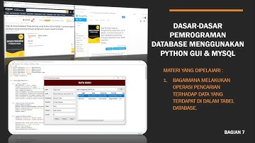 Pemrograman Database Menggunakan Python GUI & MySQL | Pencarian Data