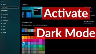 Windows 10 New Update & Features-"Dark Mode(Dark Theme)"-How To Enable/Activate? screenshot 1
