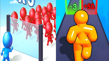 Tall Man Run VS Mob Crontrol- Satisfying All Levels ASMR Gameplay Ragdoll Break Android iOS Games