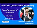 Transformation of Functions || Horizontal and Vertical Shifts|| Tool's for Quantitative Reasoning