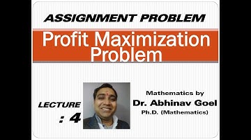 Profit Maximizing Assignment Problems I Hungarian Method I Tick Rule I Unbalanced I Dummy Row | LPP