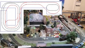 Big Lionel O gauge Table-top Layout on 8 TABLES: with full double reverse or 3 separate loops