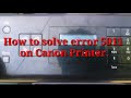 How to fix: error 5011 on canon printer.
