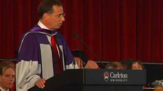 Carleton University Convocation Dan Fortin June 9, 2009