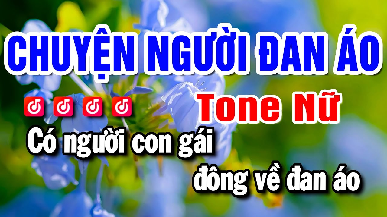 Karaoke Chuyện Người Đan Áo | Nhạc Sống Tone Nữ | Beat Mai Lan