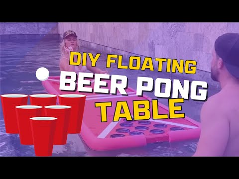 DIY FLOATING BEER PONG TABLE! 🍻🏓 #shorts #diy #pingpong