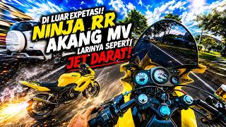 BIKIN MERIANG NINJA RR AKANG MV UDAH SEMBUH,KACAU LE INI MOTOR APA GEROBAK KENCENG BANGET‼️