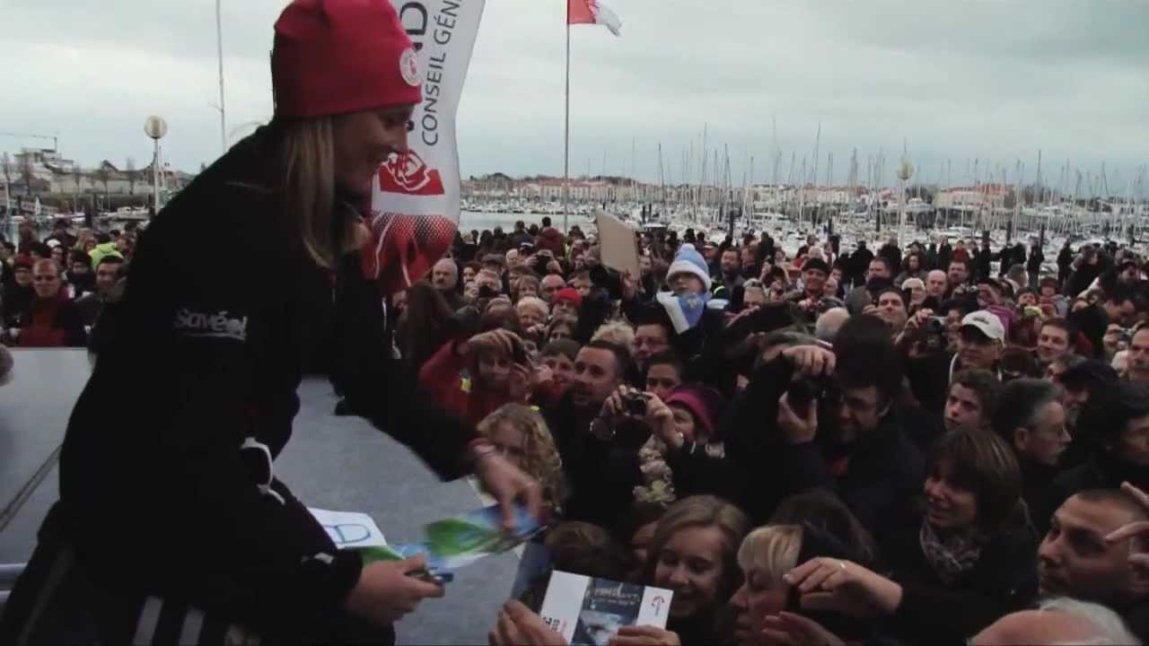 Le retour aux Sables d'Olonne de Samantha Davies - Vendée Globe 2012 2013