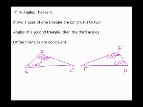 024 Geometry for lesson 4 3 Third Angles Theorem
