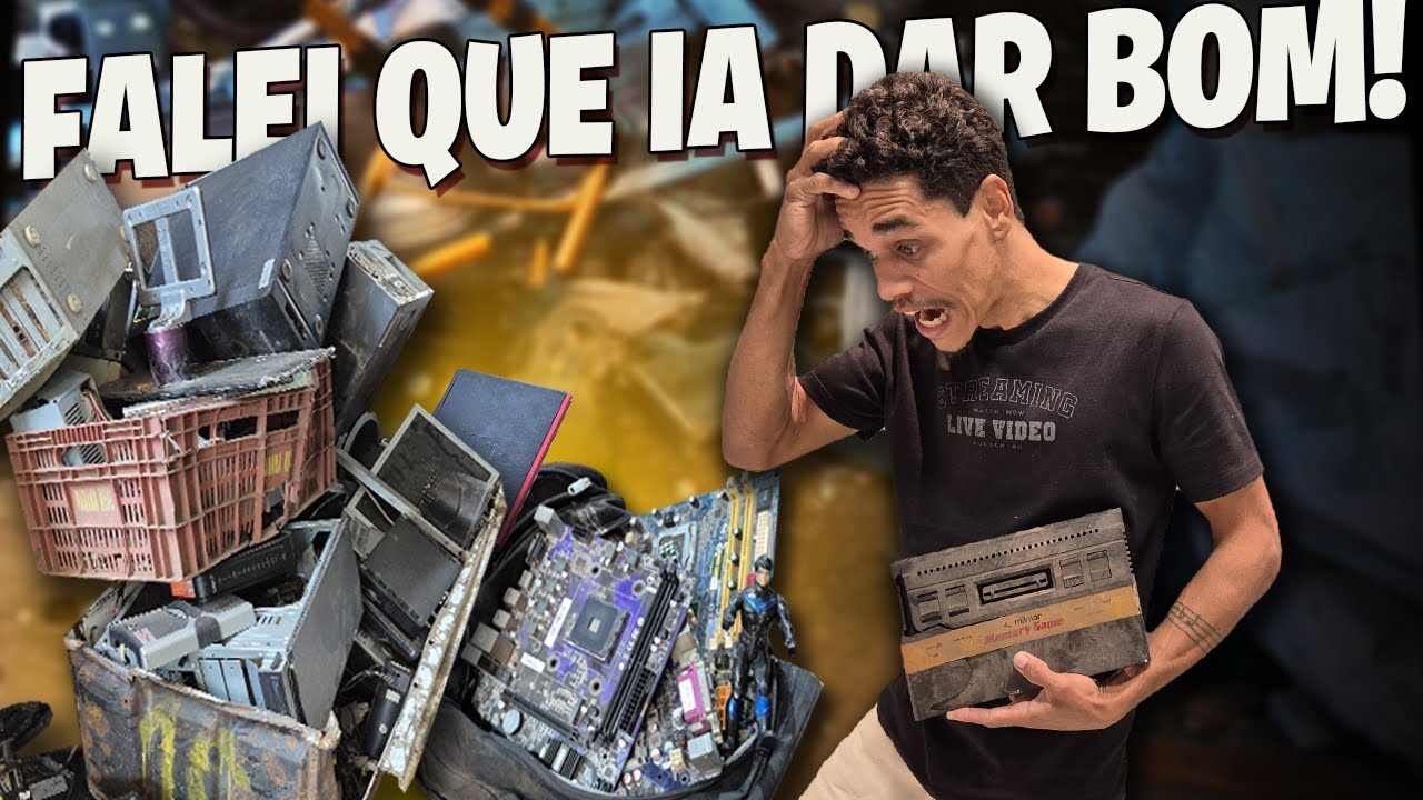NESSE FERRO-VELHO SÓ TINHA COISA BOA, ALGUMAS RELÍQUIAS, NINTENDO WII MINI, PLACA AM4 E UM ATARI !