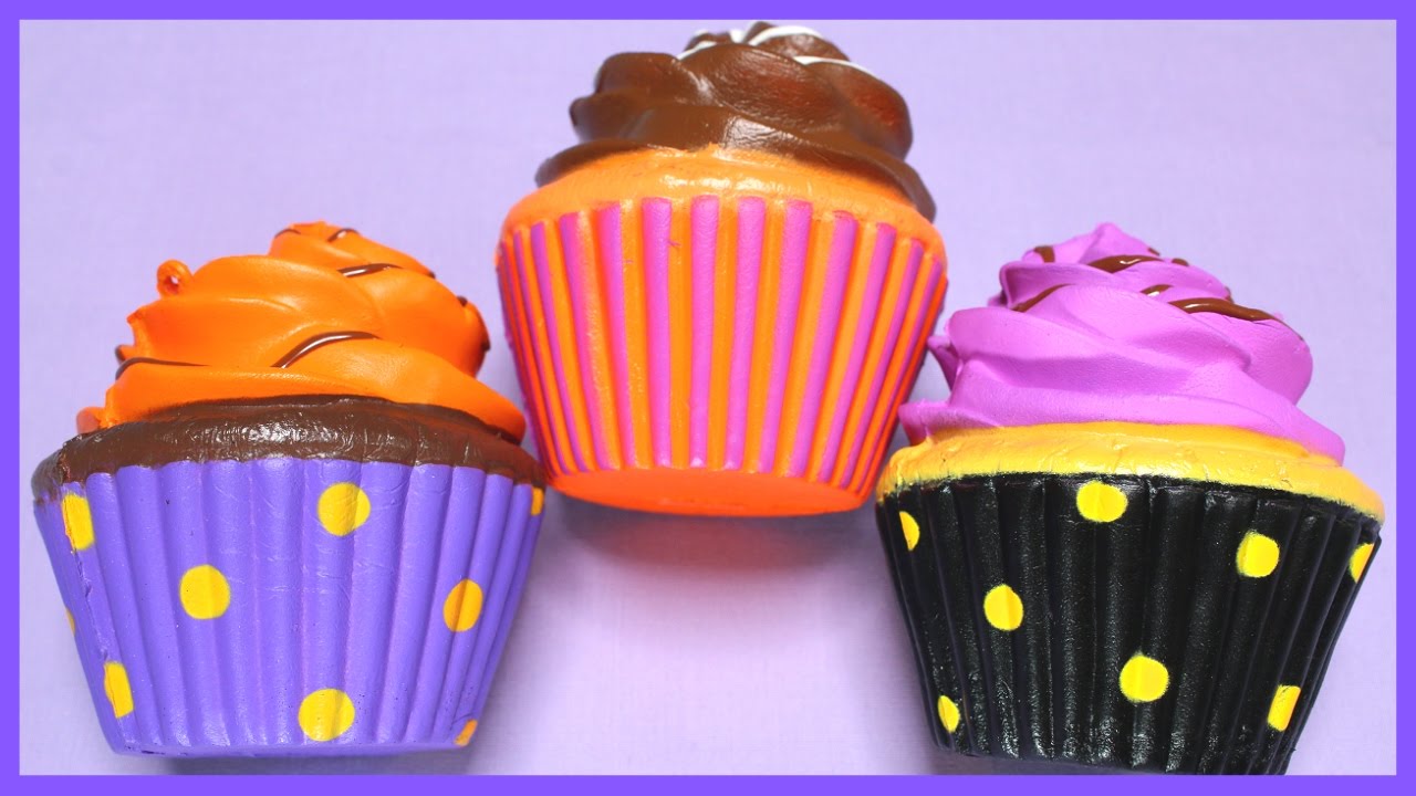 Sammy The Patissier ハロウィン カップケーキ スクイーズ SUPER SLOW RISING SAMMY HALLOWEEN CUPCAKE SQUISHY PACKAGE - YouTube