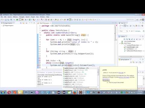 gematrix training | how to code java series | Process Array While Loop