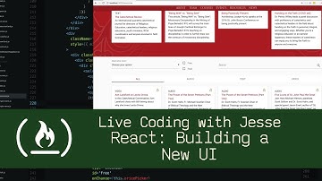 React: Building a New UI - Live Coding with Jesse