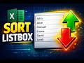 Excel VBA Code Sort Listbox Ascending Descending Order #ExcelVBA #ExcelTutorial #VBACode