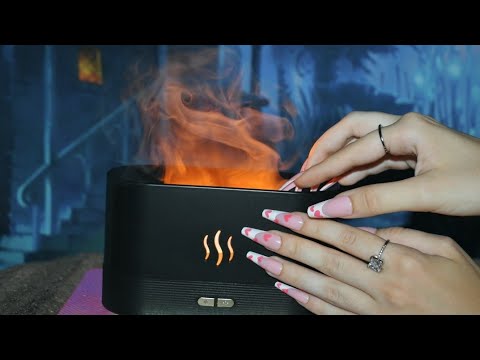 ASMR - Relaxing Aroma Diffuser | Long Nails Triggers | Close Up Whispering 💤💤