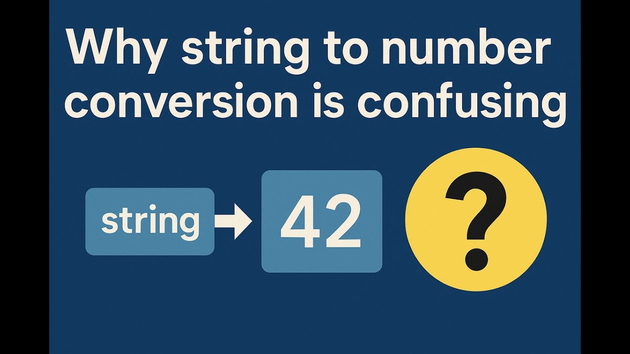 Why string to number conversion is confusing - YouTube