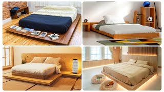 Low Height Floor Bed Design To Make You Feel Sleepy | Platform Bed Frames | Bedroom Decoration Ideas