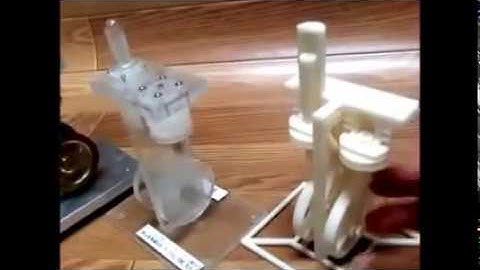 3D printed alpha Stirling engine etc. / ３Dプリンタによるスターリングエンジン（カットモデル）
