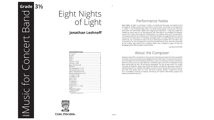 Eight Nights of Light (CPS232) by Jonathan Leshnoff