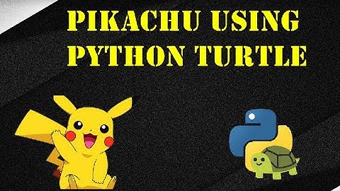 Draw Pikachu using Turtle in Python| Python Lovers| Pikachu Python Tutorial
