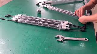Aoshowled tutorial: how to install pyramid 6pcs led tube*4pcs ball connector Wealth