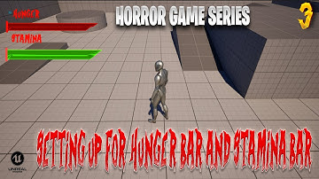 Setting up HUD For Hunger Bar and Stamina Bar | Horror Game Series in Unreal Engine 5