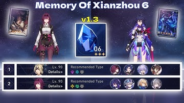 Kafka E0 and Seele E0 Memory Of Xianzhou 6 Full Clear | [MoX 6] v1.3 | Honkai: Star Rail