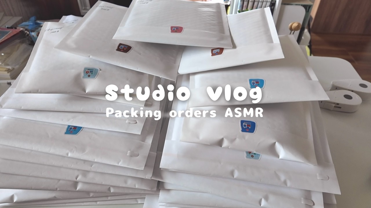 600件以上のオーダーをひたすら梱包する📦｜紙音ASMR🎧｜Packing orders