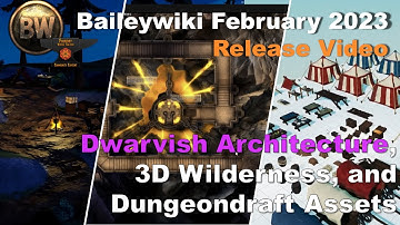 Baileywiki Feb 23 Release - Dwarven Architecture, AI Terrain Tiles, 3D Wilderness, and Dungeondraft