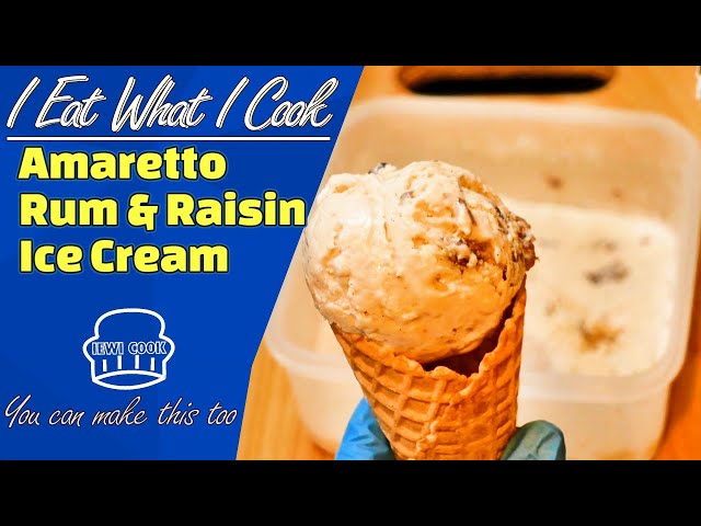 Rum raisin ice cream (easy!)