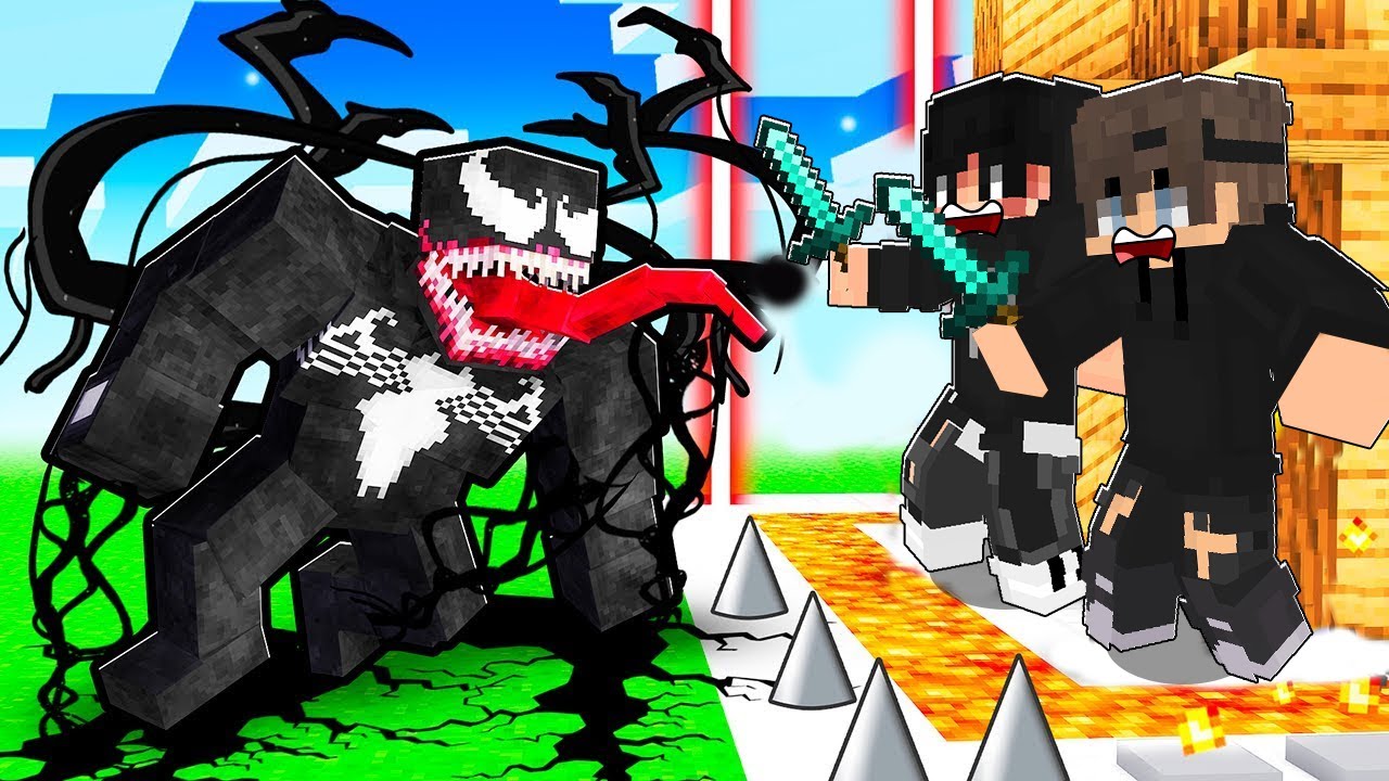 ماين كرافت حماية البيت من 1000 فينوم خارق ؟!