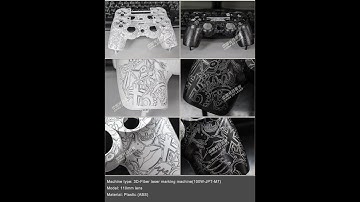 Dynamic focus 3D laser marker for curved  irregular surface plastic game controls 3D laser engraver.