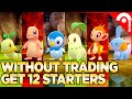 How to Get All 12 Starter Pokemon WITHOUT TRADING in Brilliant Diamond & Shining Pearl