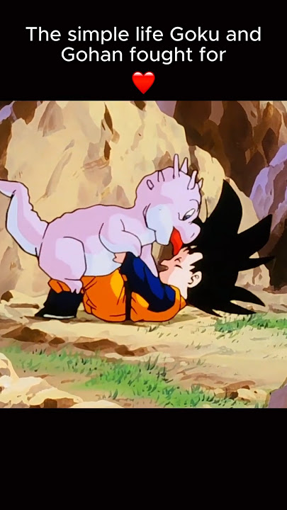 Goten reminds Chichi and Gohan of Goku ❤️