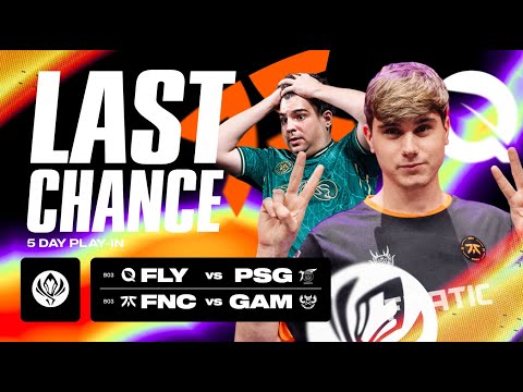 Видео: ПОСЛЕДНИЙ ШАНС FNATIC И FLYQUEST НА ОСНОВНОЙ ЭТАП | FLY VS PSG | FNC VS GAM | MSI 2024