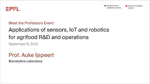 Auke Ijspeert - Research in The Biorobotics Laboratory (BioRob) EPFL