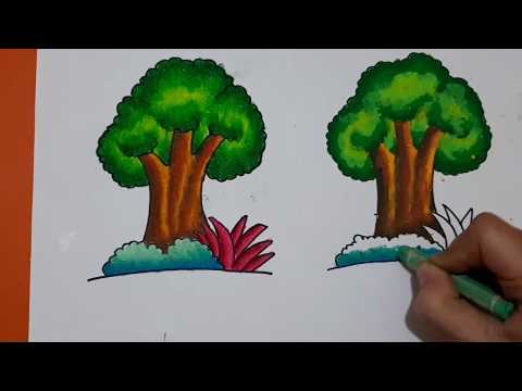 Cara Mewarnai Pohon Dengan Gradasi Dan Alat Kerik By Polz Art Cara Mewarnai Pohon Dengan Gradasi Dan Alat Kerik By Polz Art