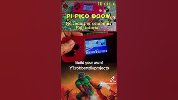Classic Doom running on a 4 euro pi pico. diy game console #gameconsole #pipico #3dprinting