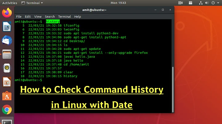 How to Check Command History in Linux with Date Time 2021