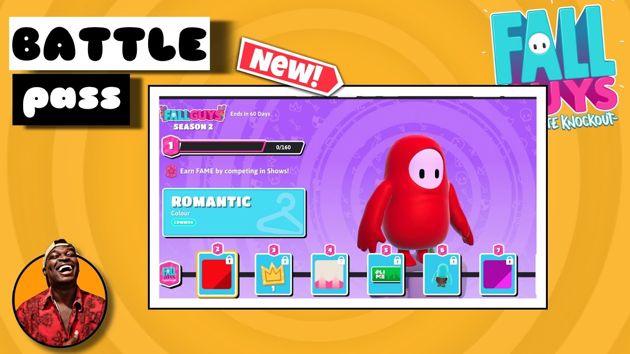 Fall Guys Season 2 New Battlepass - All Levels and Unlocks + 21 Crowns