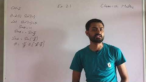 Inverse trigonometric function | class 12 maths | ELEMENTS | exercise 2.1 part 1