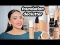 Decluttering All My Foundations (getting rid of so much makeup) 😮‍💨