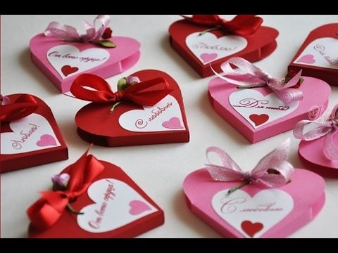 Красивые открытки валентинки из бумаги своими руками с видео