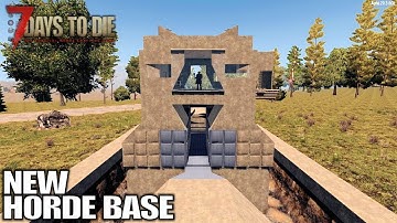Horde Night at New Horde Base | 7 Days to Die Alpha 20 MP Gameplay