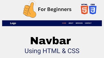 Simple Navbar Using HTML and CSS | Best Navbar Design HTML CSS