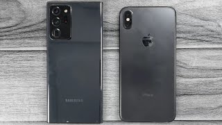 iPhone Xs MAX vs SAMSUNG Note 20 Ultra 5G