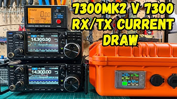 Icom IC-7300MK2 Vs. IC-7300 RX/TX Current Draw Test